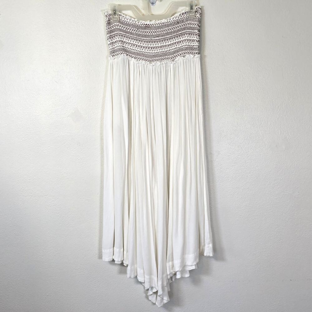 Free People Once Upon A Rainbow Strapless Jumpsuit Women's S Boho Chic Beachy